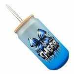 Glas 18oz transulent blau - Design Cheer